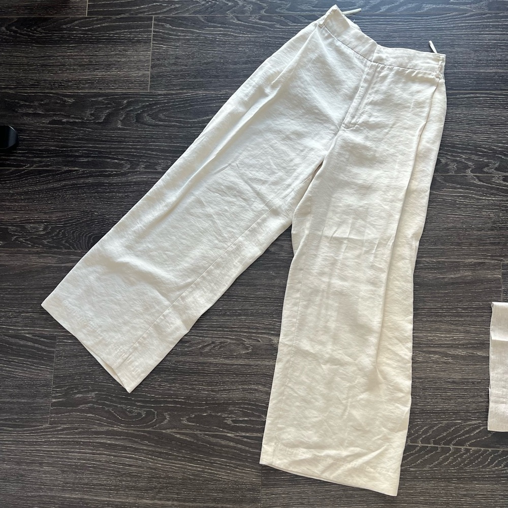 Zara 7/8 Length Linen Pant